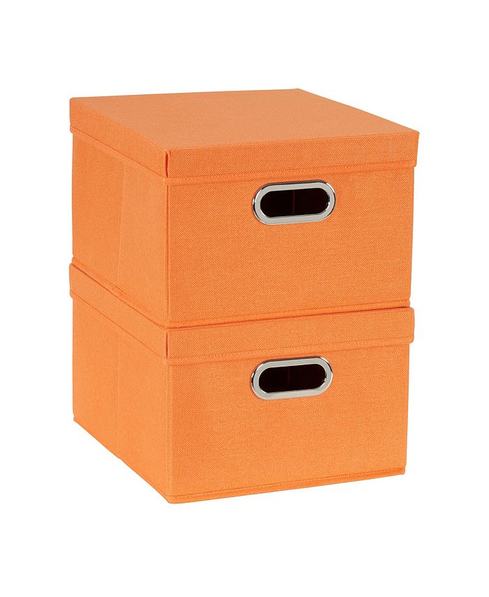 Household Essentials - 2-Pc. Tangarine Storage Box Set