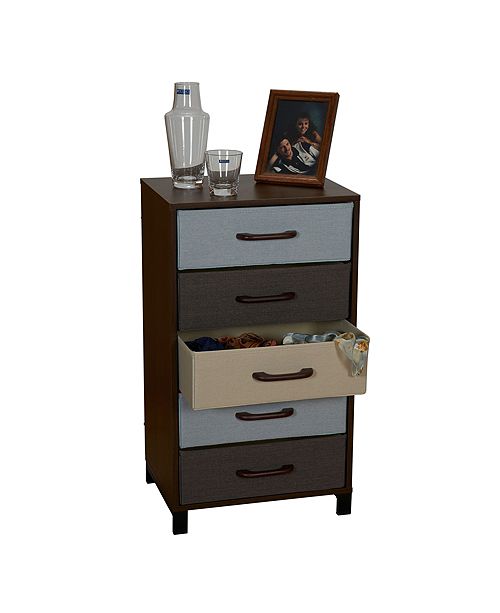 Household Essentials 5 Drawer Modular Storage Chest Stand