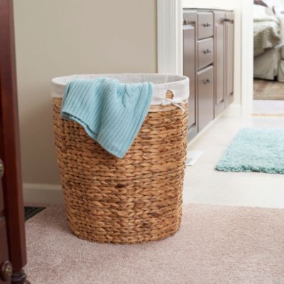 Wicker Basket Laundry Hamper with Liner