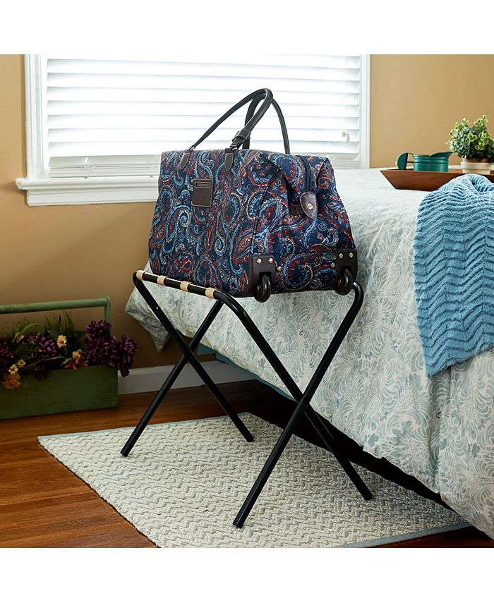 Household Essentials Black Luggage Rack Macy's