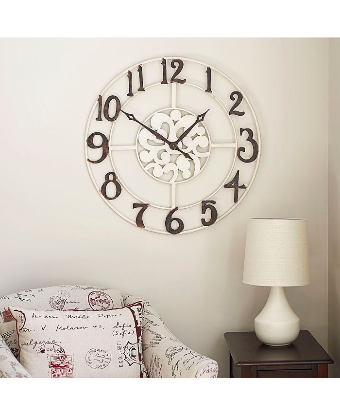 Household Essentials Large Numbers Wall Clock Macy's