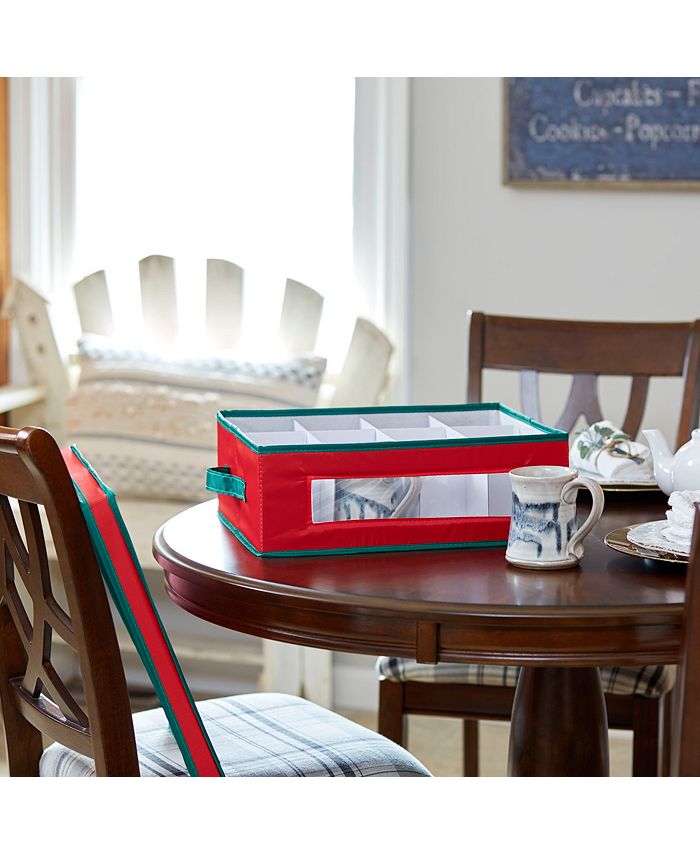 Household Essentials Holiday China Cup Storage Box Macy's