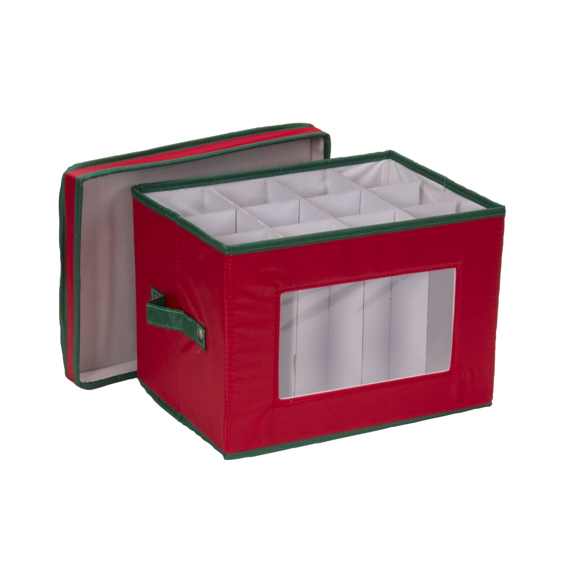 Holiday Stemware Flute Storage Box - Red