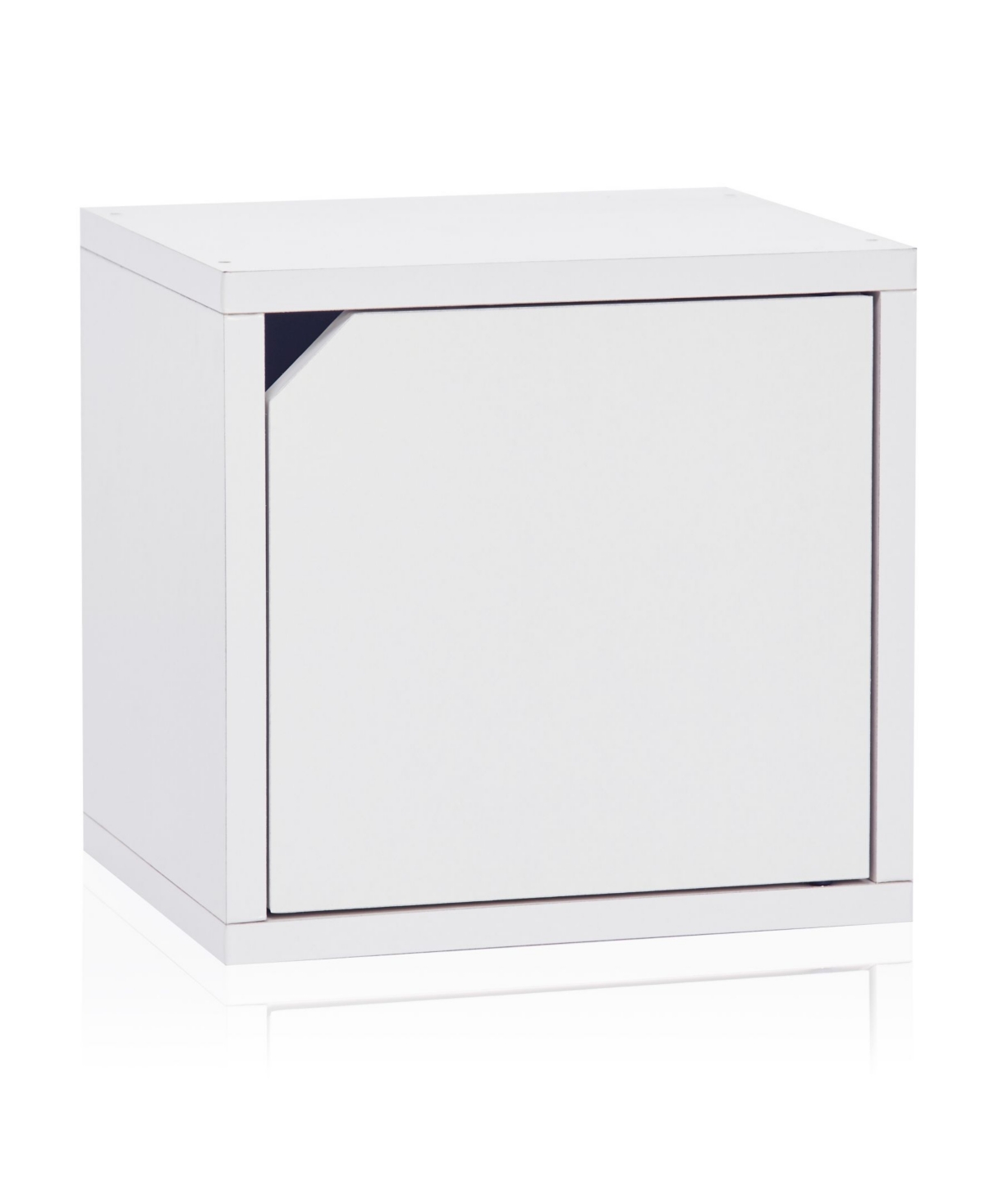 Eco Stackable Connect Storage Cube with Door - Brown