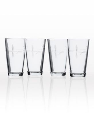 Fly Fishing Pint Glass 16Oz - Set Of 4 Glasses
