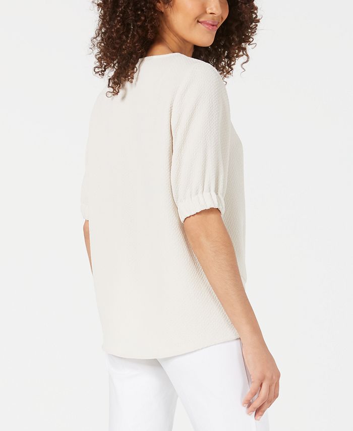 Alfani Scrunch-Front Top, Created for Macy's - Macy's