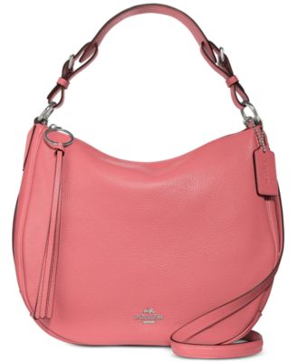 COACH Sutton Hobo in Polished Pebble Leather Macy s