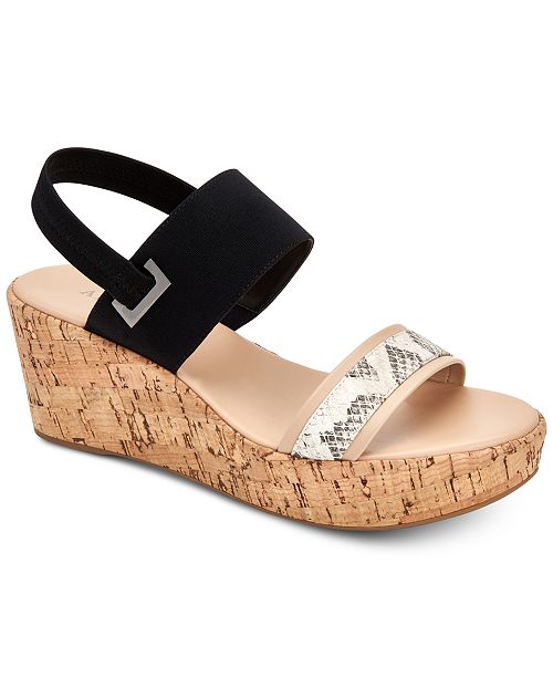 Alfani Women S Maybell Platform Wedge Sandals Created For Macy S