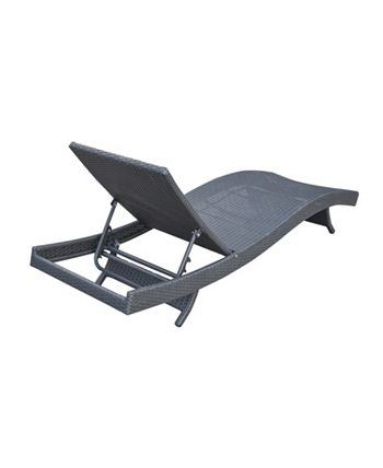 Armen Living - Cabana Outdoor Adjustable Chaise Lounge Chair, Quick Ship