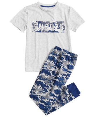 Max & Olivia - Little & Big Boys 2-Pc. Camouflage Pajamas Set