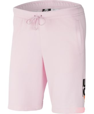 pink nike sweat shorts