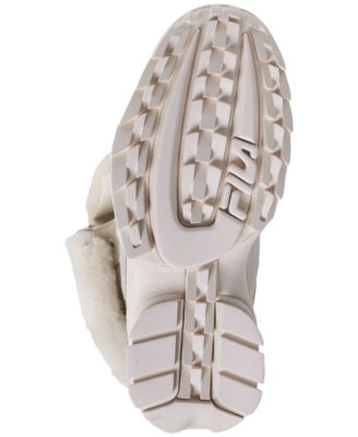 Fila Women's Disruptor Shearling Sneaker Boots from Finish Line