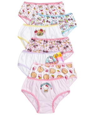 image of Hello Kitty 7-Pack Cotton Underwear, Little Girls & Big Girls