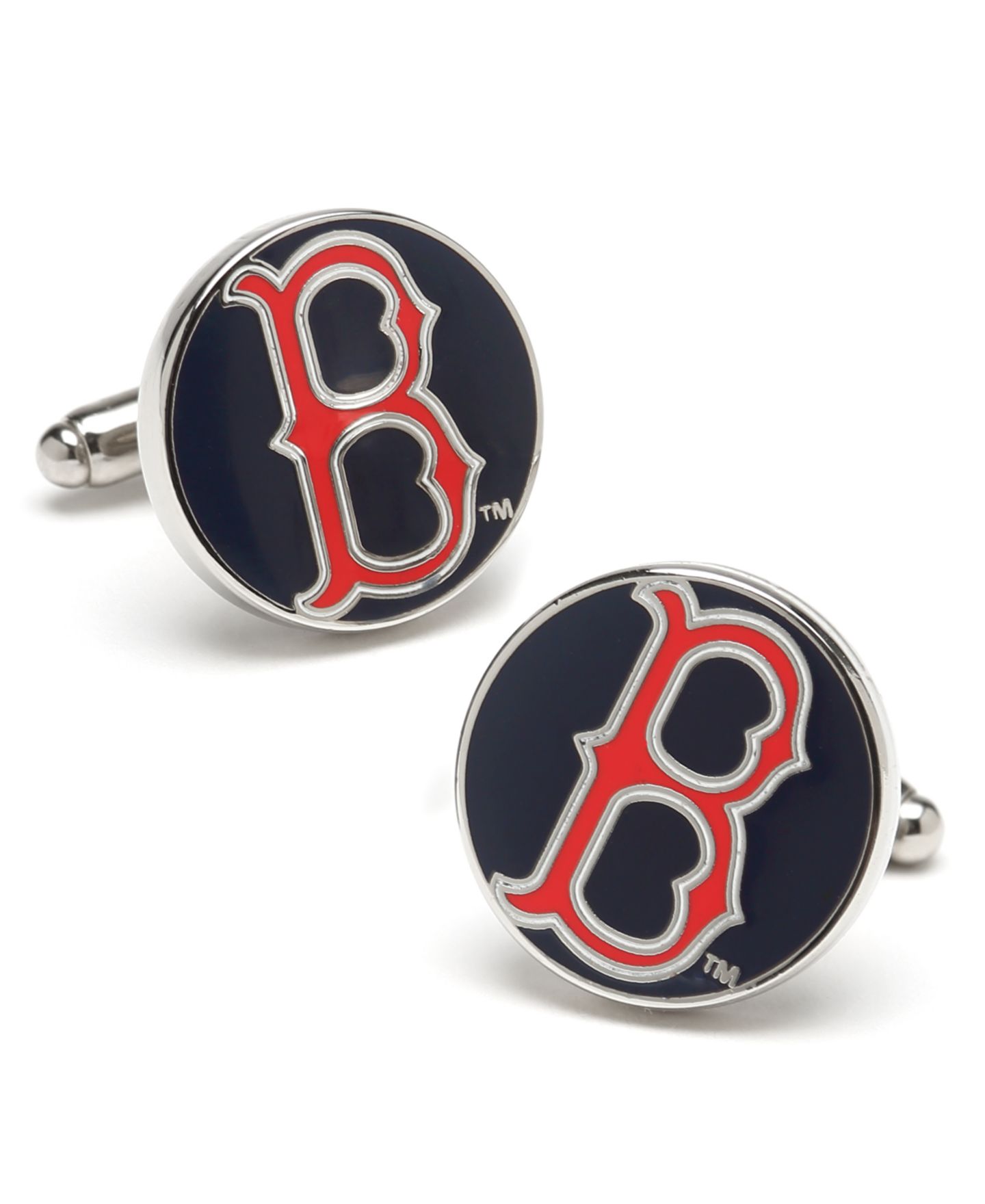 Мужские запонки Cufflinks Inc. Classic Boston Sox Cuff Links — фото 1