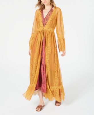 Band Of Gypsies Lace Duster - Macy's