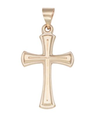 Macy's Cross Pendant in 14k Yellow Gold - Macy's