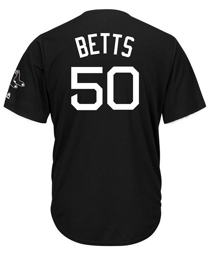 Majestic Men's Mookie Betts Boston Red Sox Black Tux Replica Cool Base  Jersey - Macy's