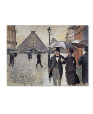 Trademark Global Gustave Caillebotte 'rainy Day In Paris' Canvas Art In Multi