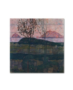 Trademark Global Egon Schiele 'setting Sun' Canvas Art In Multi