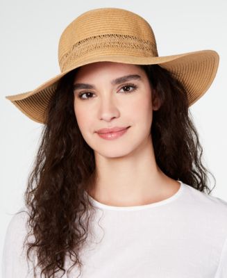 INC International Concepts I.N.C. Lace-Insert Floppy Hat, Created for ...