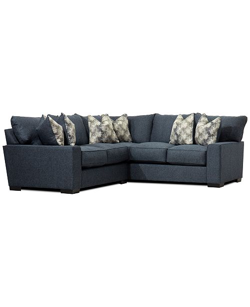 Furniture Tuni 2 Pc Fabric Apartment Sectional Sofa Created For