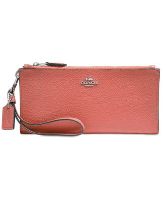 Coach double zip purse sale