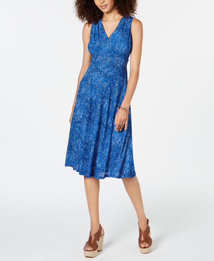 Michael Kors Petite Mosaic-Print Midi Dress & Reviews - Women - Macy's