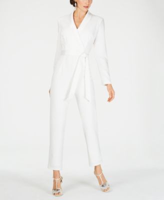 macys womens white jumpsuits