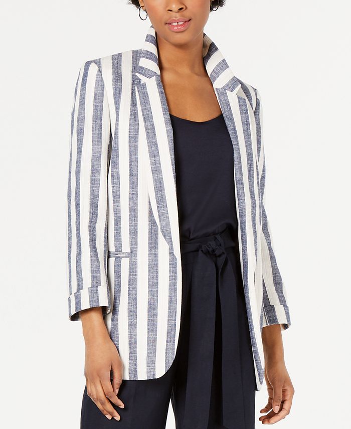Bar III Striped Jacket, Created for Macy's - Macy's