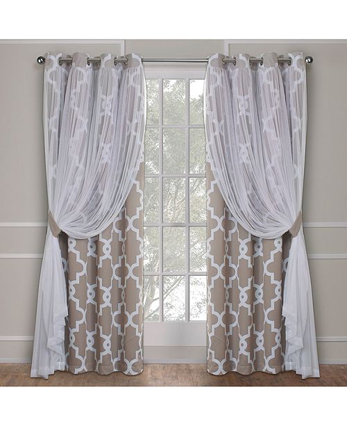 Exclusive Home Alegra Layered Geometric Blackout And Sheer