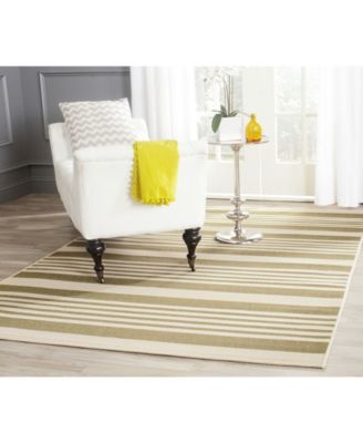 Courtyard CY6062 Green and Beige 5'3" x 7'7" Sisal Weave Outdoor Area Rug