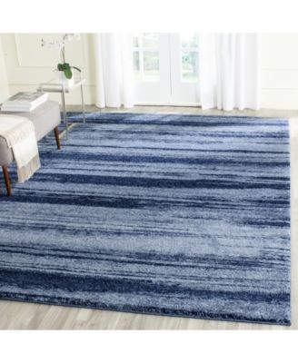 Retro RET2693 Light Blue and Blue 8' x 10' Area Rug