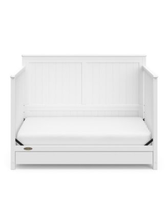 Hadley 5-in-1 Convertible Crib with Drawer (White) –Crib with Drawer Combo