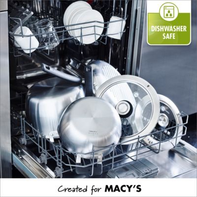 Levels 11-Pc. Stainless Steel Stackable Ceramic Nonstick Cookware Set