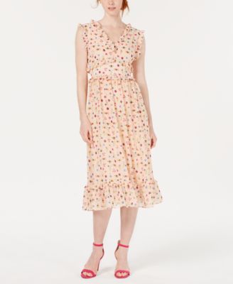 Betsey Johnson - Ruffled Bug-Print A-Line Dress