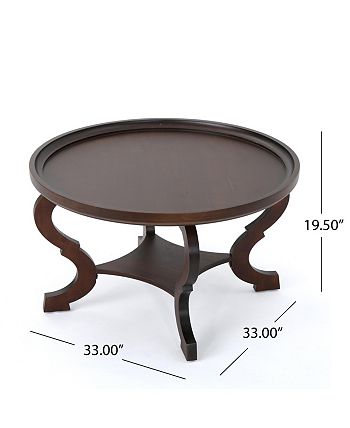 Althea circular sales coffee table