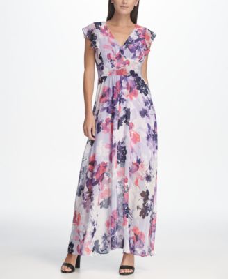 macys maxi dresses with sleeves