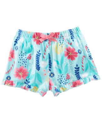 First Impressions Baby Girls Wild Flower-Print Cotton Shorts, Created ...