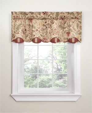 Waverly Imperial Dress Buckingham 50" X 15" Valance In Antique