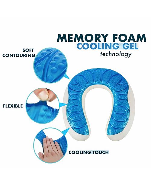 Perry Ellis Memory Foam Gel Travel Neck Pillow Reviews Travel