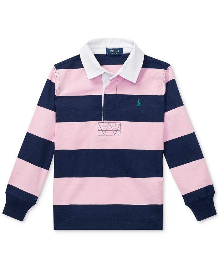 Polo Ralph Lauren Toddler Boys Striped Cotton Rugby Shirt - Macy's