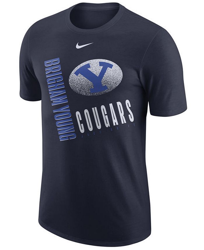 Nike Men's Brigham Young Cougars Dri-Fit Cotton Just Do It T-Shirt - Macy's