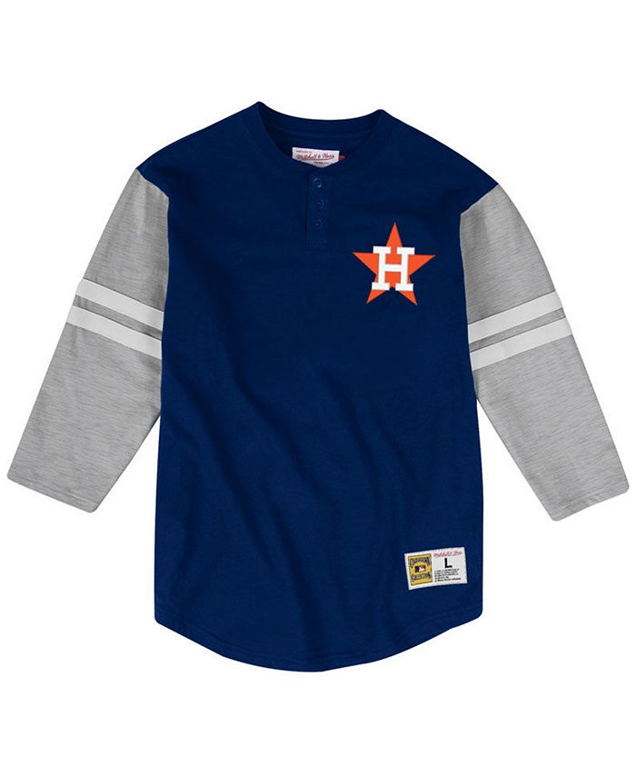 Mitchell & Ness Men's Houston Astros Heyday Henley T-Shirt - Macy's