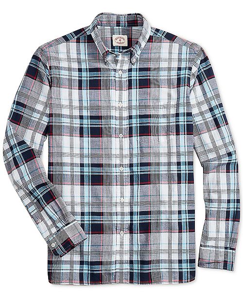 Brooks Brothers Men's Classic Fit Madras Shirt & Reviews - Casual ...