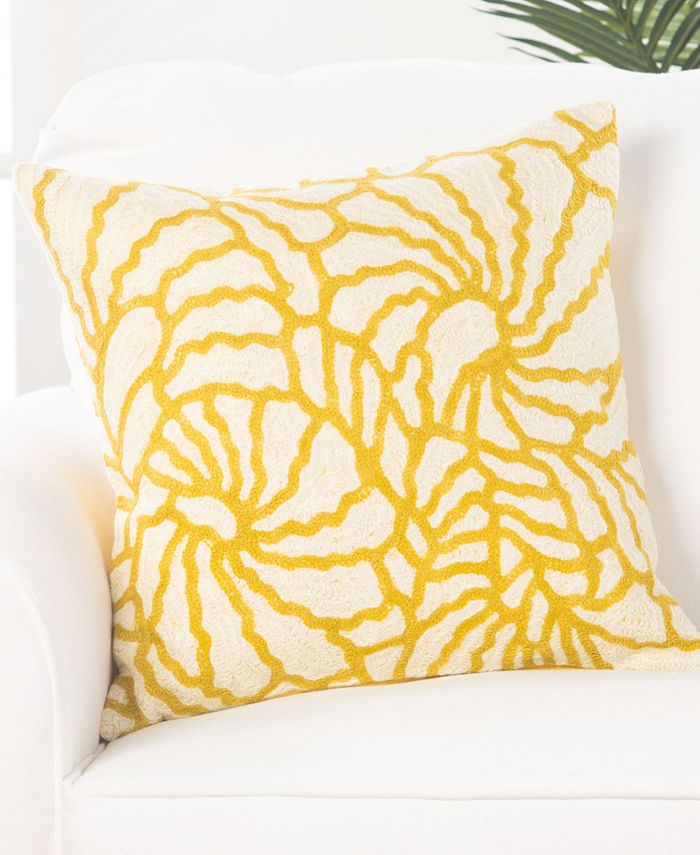 Jaipur Living Luli Sanchez By Brie Yellow/White Floral Poly Throw