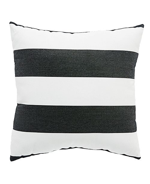 Jaipur Living Cabana Black White Stripe Indoor Outdoor Throw