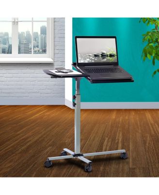 RTA Products - Techni Mobili Rolling Adjustable Laptop Cart, Quick Ship