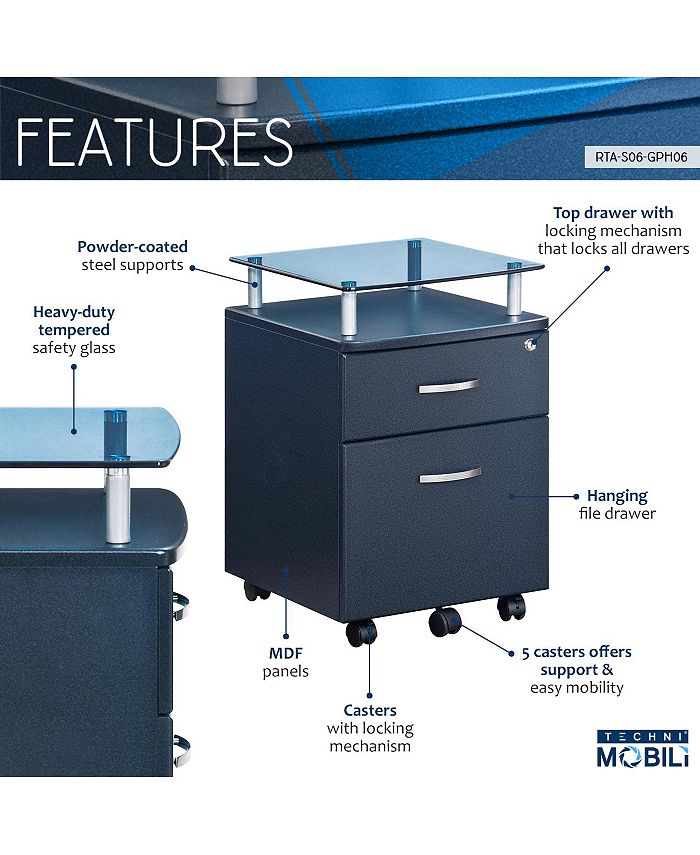 RTA Products Techni Mobili Rolling File Macy's