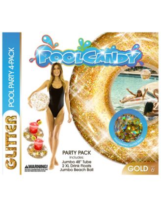 pool candy glitter beach ball