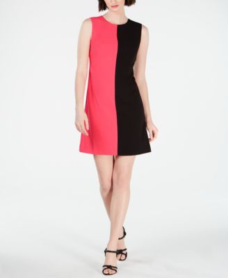 Calvin Klein Sleeveless Colorblock Shift Dress